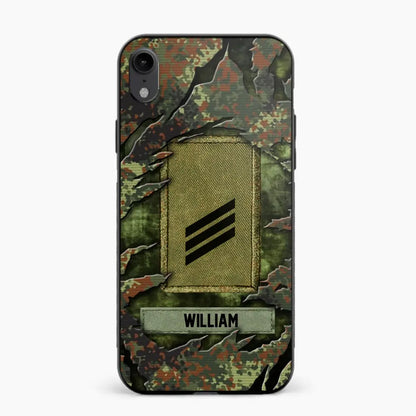 Personalized German Veteran/Soldier Phone Case Printed.SAP