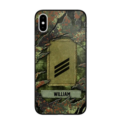 Personalized German Veteran/Soldier Phone Case Printed.SAP