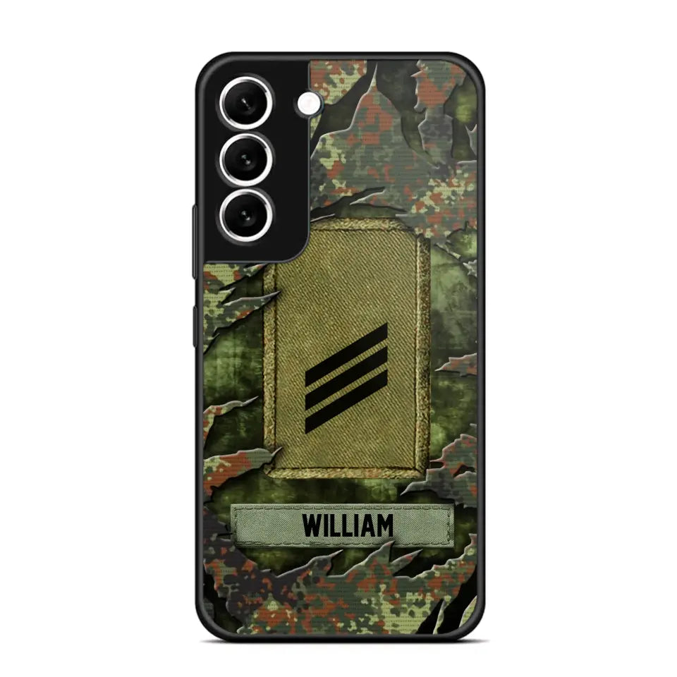 Personalized German Veteran/Soldier Phone Case Printed.SAP