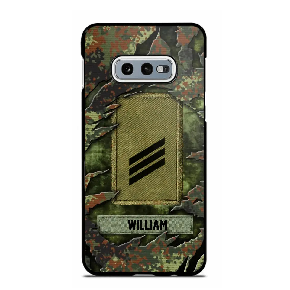 Personalized German Veteran/Soldier Phone Case Printed.SAP