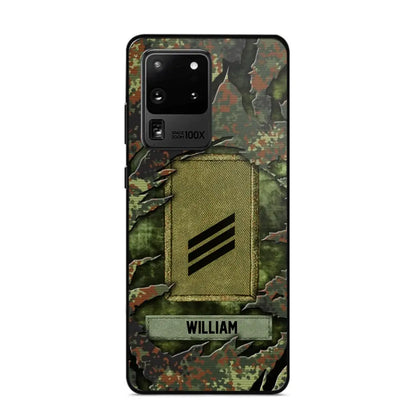 Personalized German Veteran/Soldier Phone Case Printed.SAP