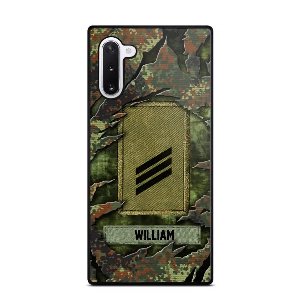 Personalized German Veteran/Soldier Phone Case Printed.SAP