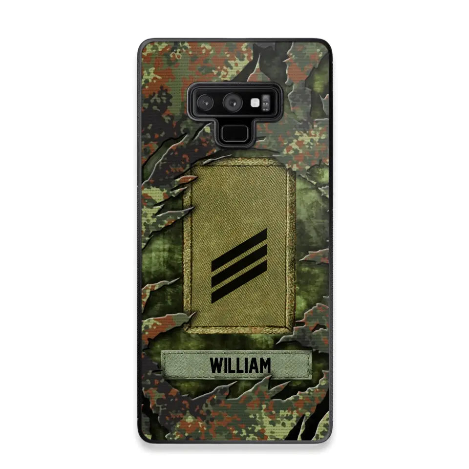 Personalized German Veteran/Soldier Phone Case Printed.SAP