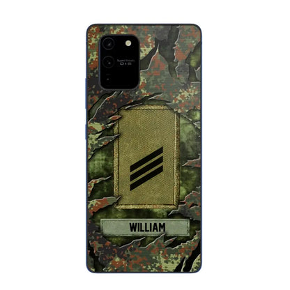 Personalized German Veteran/Soldier Phone Case Printed.SAP