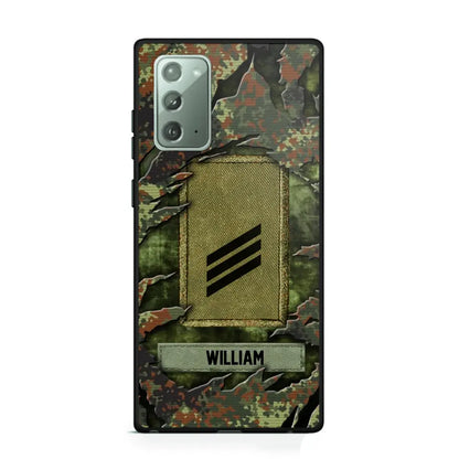 Personalized German Veteran/Soldier Phone Case Printed.SAP