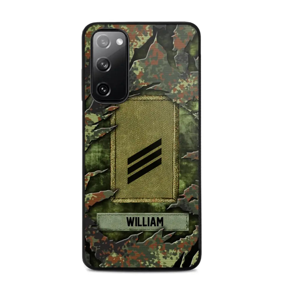 Personalized German Veteran/Soldier Phone Case Printed.SAP