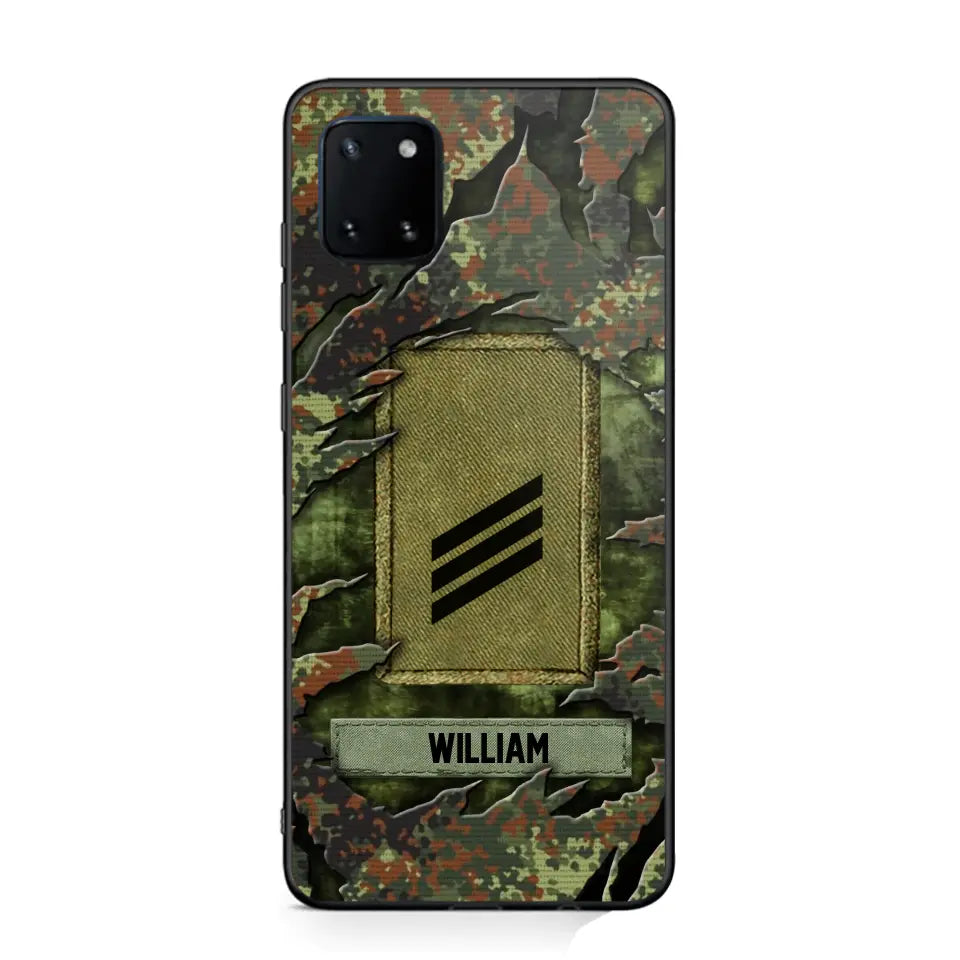 Personalized German Veteran/Soldier Phone Case Printed.SAP