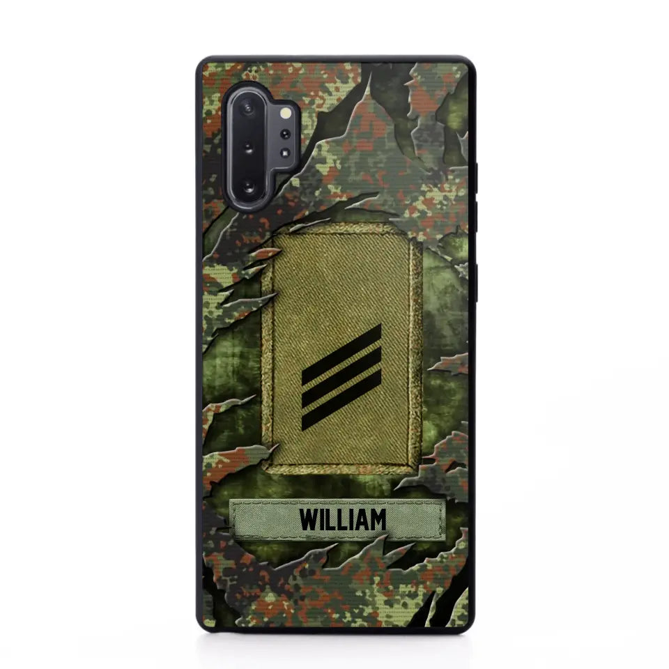 Personalized German Veteran/Soldier Phone Case Printed.SAP