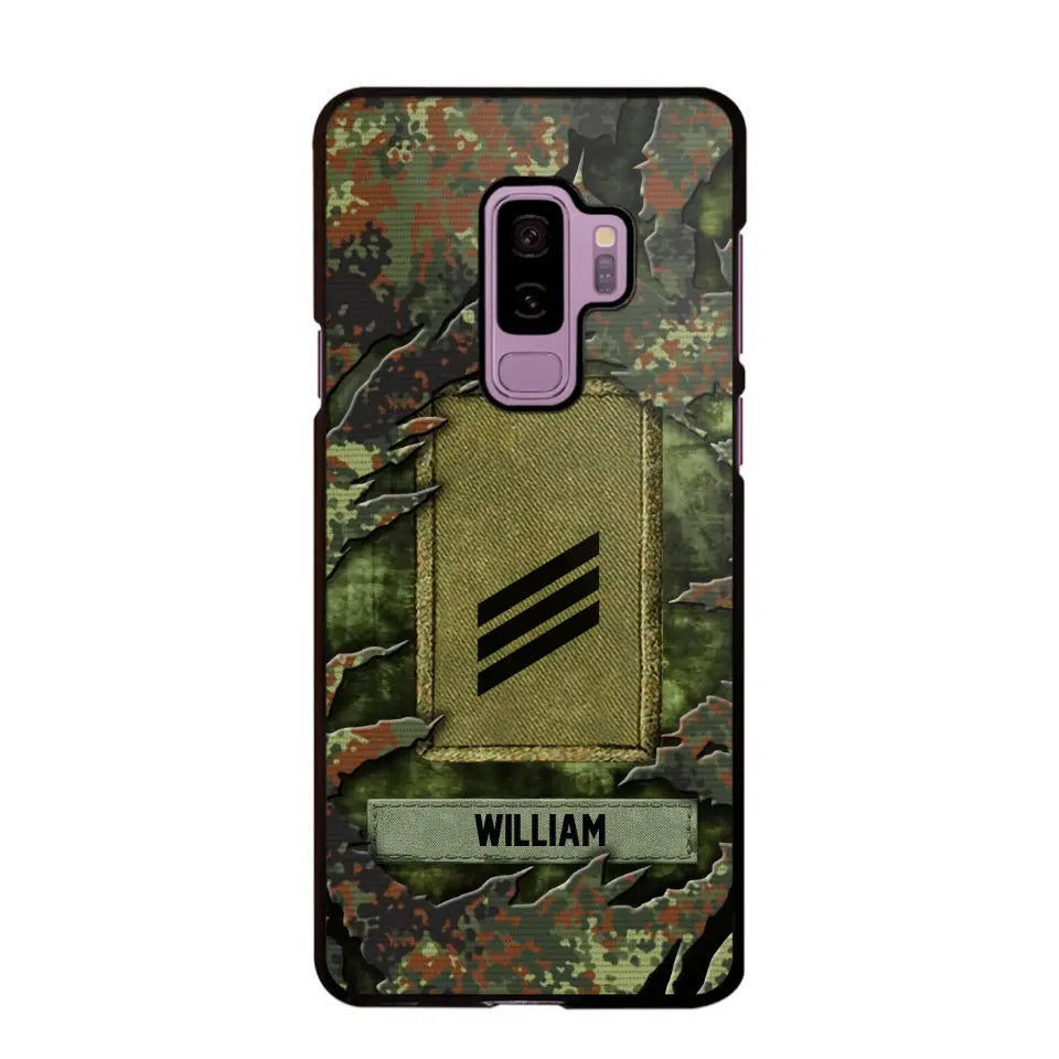 Personalized German Veteran/Soldier Phone Case Printed.SAP