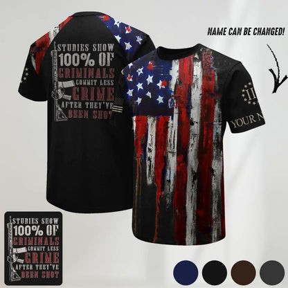 American Patriotism Personalized Tshirt Printed .WJW HTH