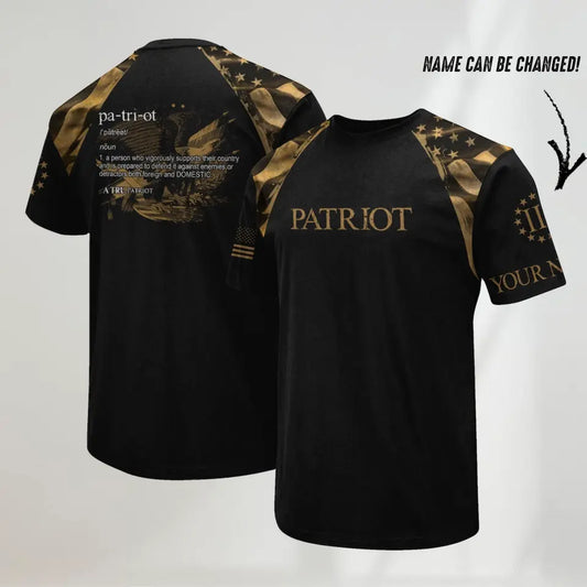 American Patriotism Personalized Tshirt Printed.FJW HTH