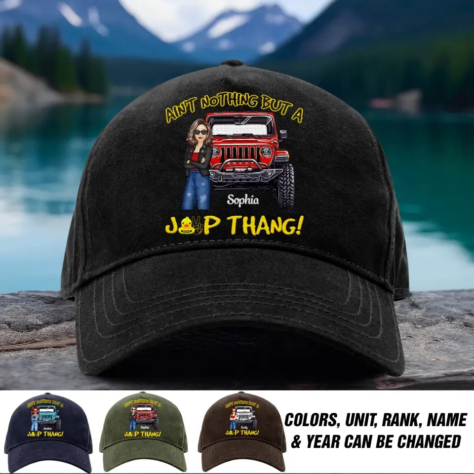 Ain't Nothing But A Jeep Thang Personalized Classic Cap.MPO