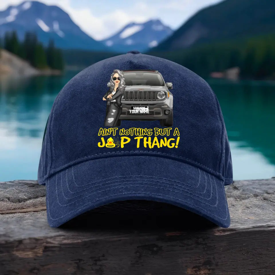 Ain't Nothing But A Jeep Thang Personalized Classic Cap.MPO