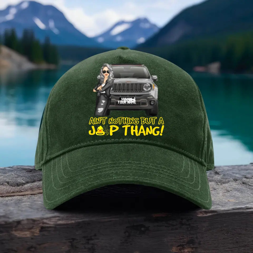 Ain't Nothing But A Jeep Thang Personalized Classic Cap.MPO