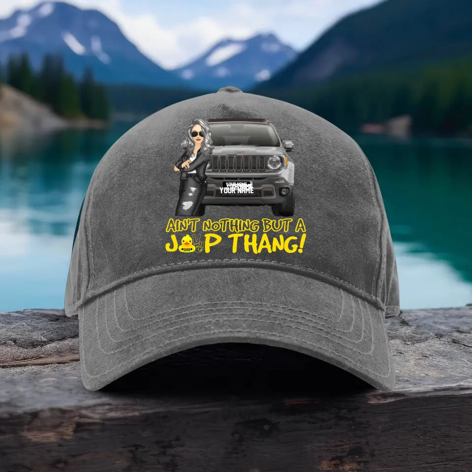 Ain't Nothing But A Jeep Thang Personalized Classic Cap.MPO