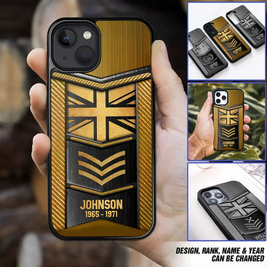 Personalized Luxury British Veteran/Soldier Phone Case Printed.TJU SWG