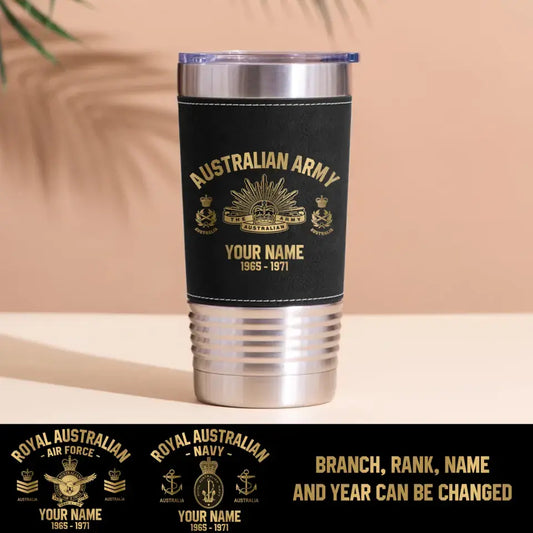 Personal Golden Australian Veteran/Soldier Tumbler Printed.WTU SWG