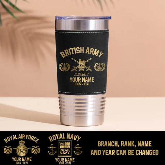 Personal Golden British Veteran/Soldier Tumbler Printed.WTU SWG