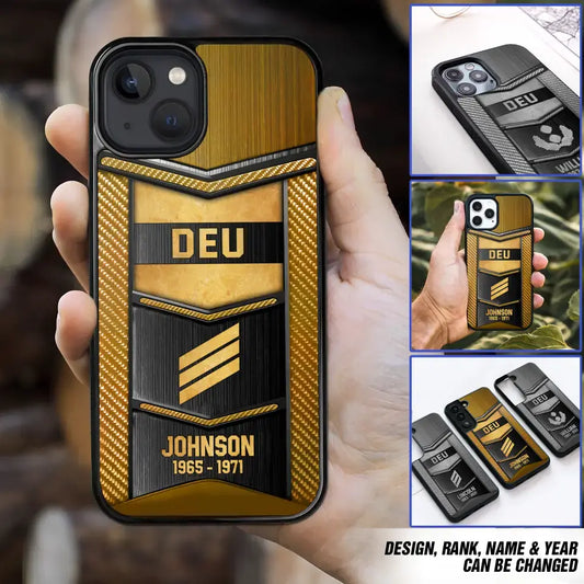 Personalized Luxury German Veteran/Soldier Phone Case Printed.FRJ