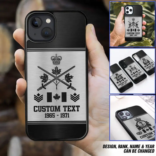 Personalized Metal Royal Canadian Phone Case Printed.TUJ SWG