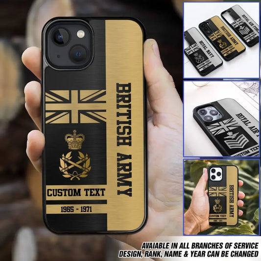 Personalized Metal Royal British Phone Case Printed.JTU TN