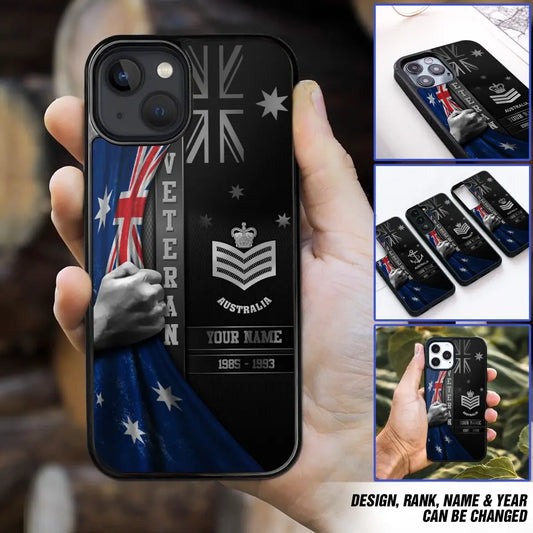 Personalized Australian Veteran/Soldier Phone Case Printed.BSH QVD