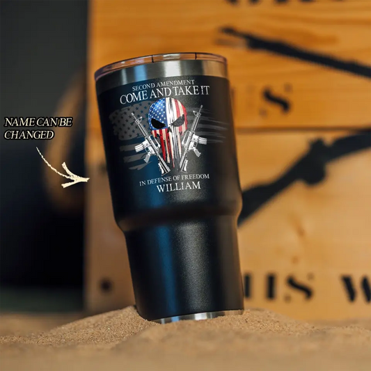 Personal American Patriots Customized Tumbler Printed QVD.SE08