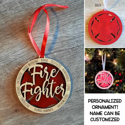 Personalized Fire Fighter Ornament HTH.SE24