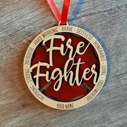 Personalized Fire Fighter Ornament HTH.SE24