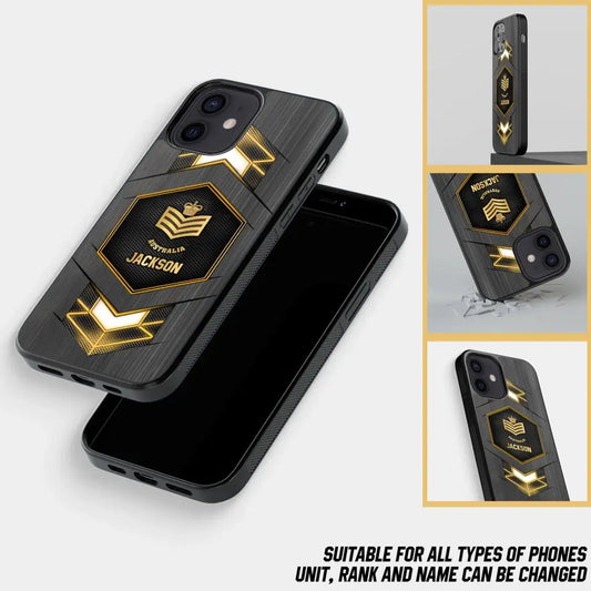 Personalized Australian Veteran/Soldier Phone Case Printed QVD.SE26