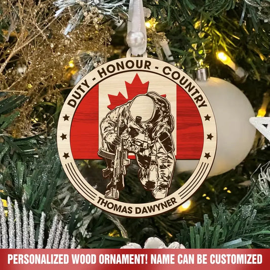 Personalized Canadian Veteran/Soldier Ornament QVD.23OC04