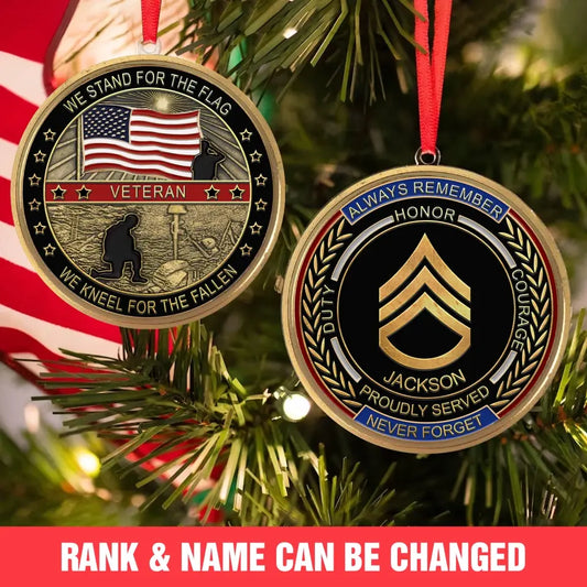 Personalized US Veteran/Soldier Ornament QVD.23OC07