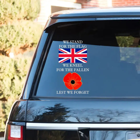 Personalized Car Window Decal British Veteran/Soldier Printed QVD.23NO17