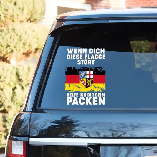 Personalized Saarland State Of German Car Window Decal Printed QVD.23NO18