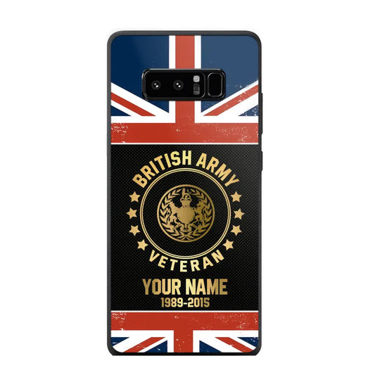 Personalized British Veteran/Soldier Phone Case Printed HTH.DE21