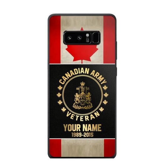 Personalized Canadian Veteran/Soldier Phone Case Printed HTH.DE21