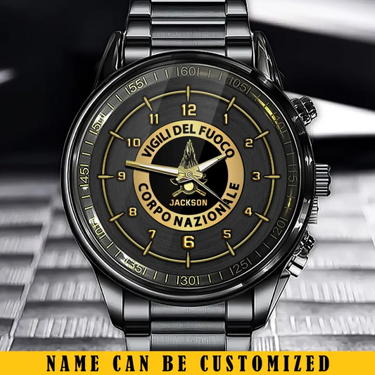 Personalized Italian Firefighter Watch Printed TAQ.MT12