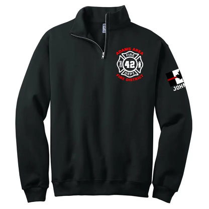 Personalized Canadian Firefighter Flag Custom Name Stand Collar Zipper Sweatshirt 3D Printed TAQ985