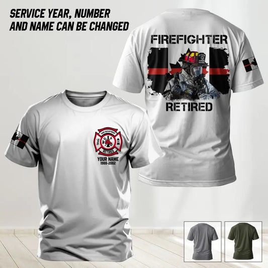 Personalized Canadian Firefighter Tshirt Printed QVD.24AP17