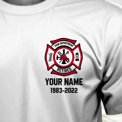 Personalized British Firefighter Tshirt Printed QVD.24AP17