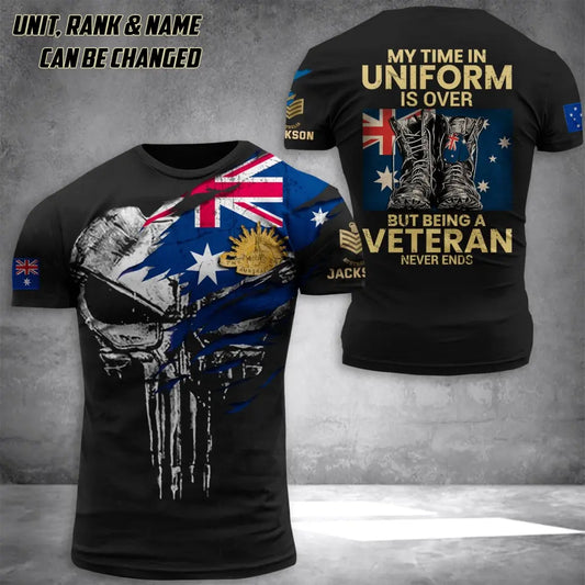 Personalized Australian Veteran/Soldier Tshirt Printed HTH.AP23