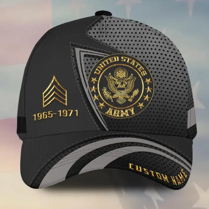 Personalized U.S Veteran Proudly Served Cap All Over Printed SS32108