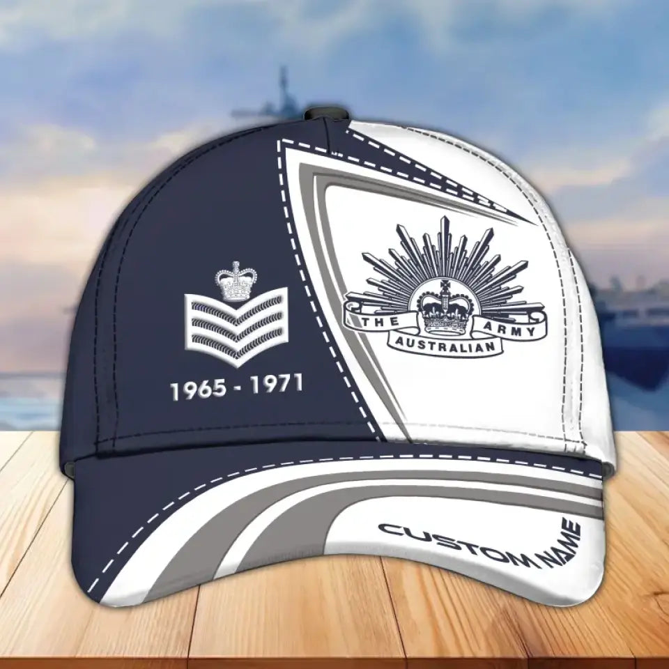 Premium Personalized Proudly Served Australian Veterans Cap All Over Printed SS2108