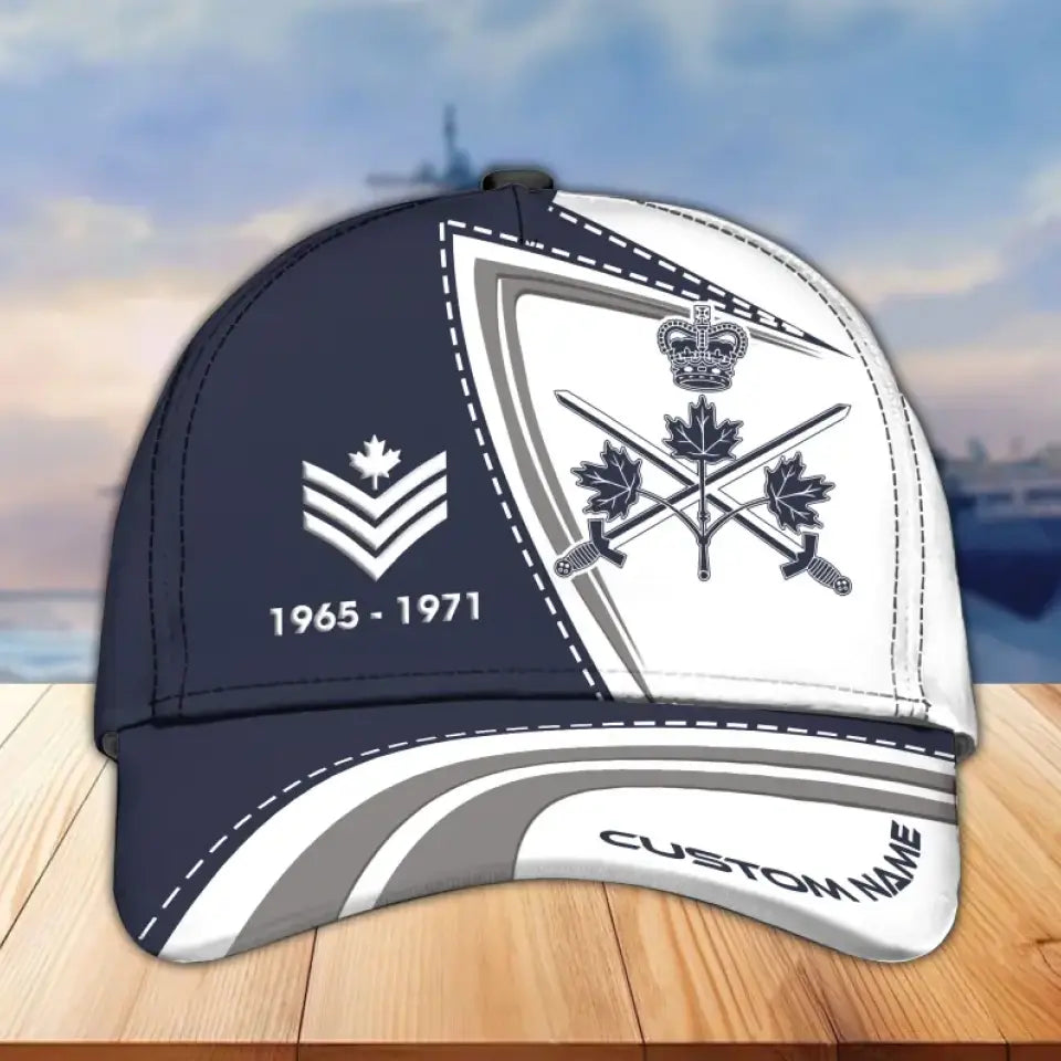 Premium Personalized Proudly Served Canadian Veterans Cap All Over Printed SS2108