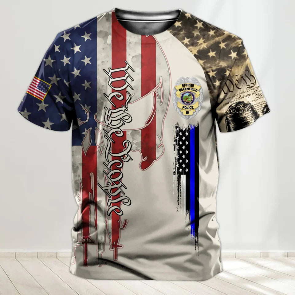 Premium Personalized American Pride US Retired US Police Tshirt Printed SS1408