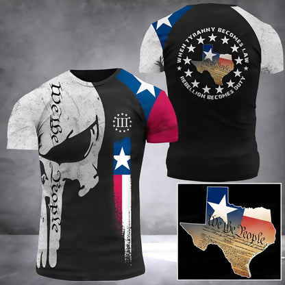 Premium Texas Patriotism Tshirt Printed SS0509